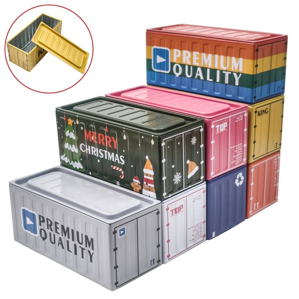 Caixa de metal em formato de c - Tin Container Lid avaliação e preço